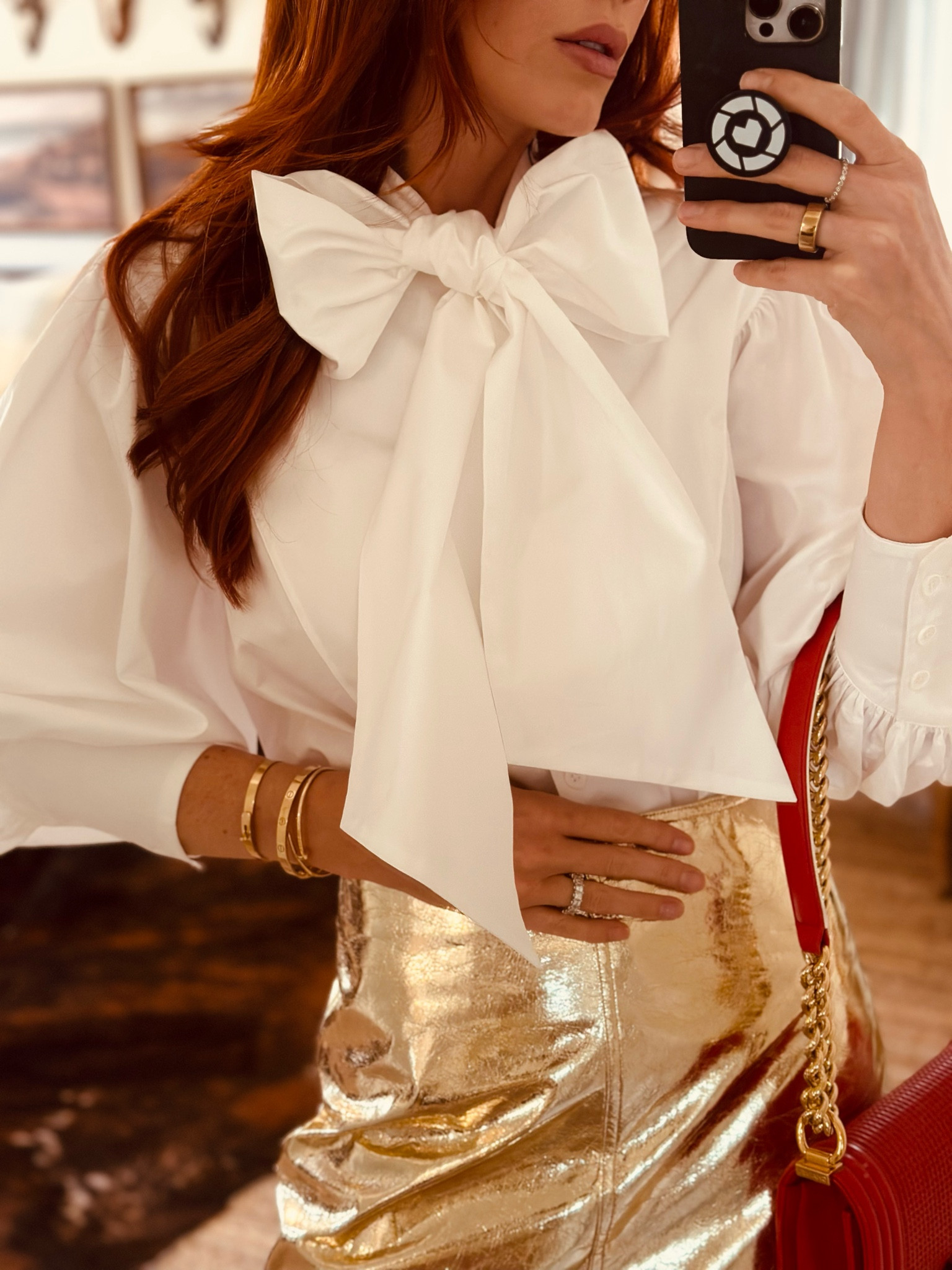 Event season is quickly approaching and I’m adding some festive pieces to my wardrobe. This adorable top is perfect for the holidays (or to have on hand year-round really). I paired with this metallic skirt for a pop of glam - such a fun holiday look. 

#LTKParties #LTKHoliday #LTKStyleTip