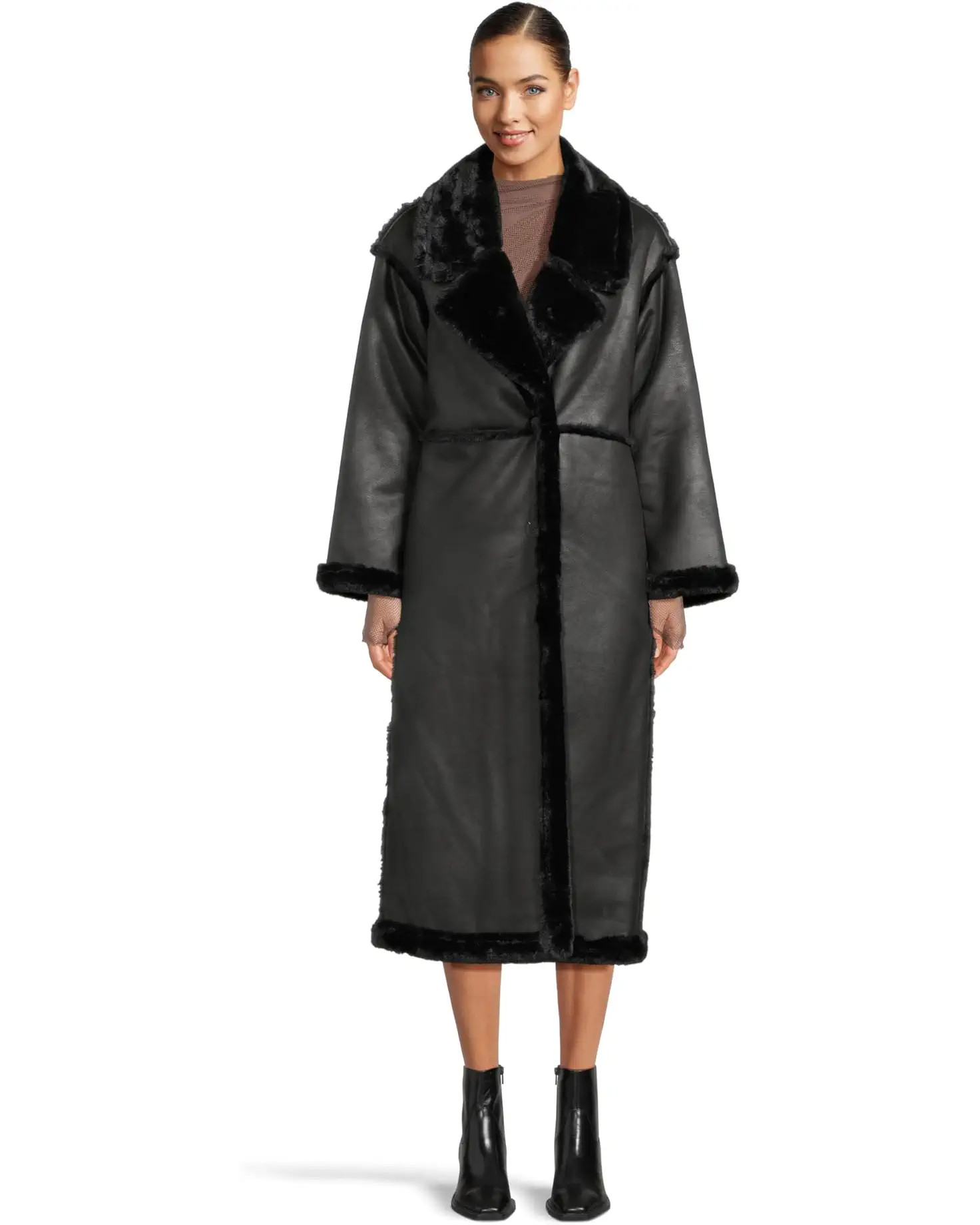 Faux Shearling Maxi Coat | Zappos