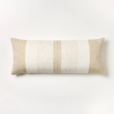 Oversized Woven Lumbar Throw Pillow Cream/Neutral - Threshold designed with  | eBay | eBay US