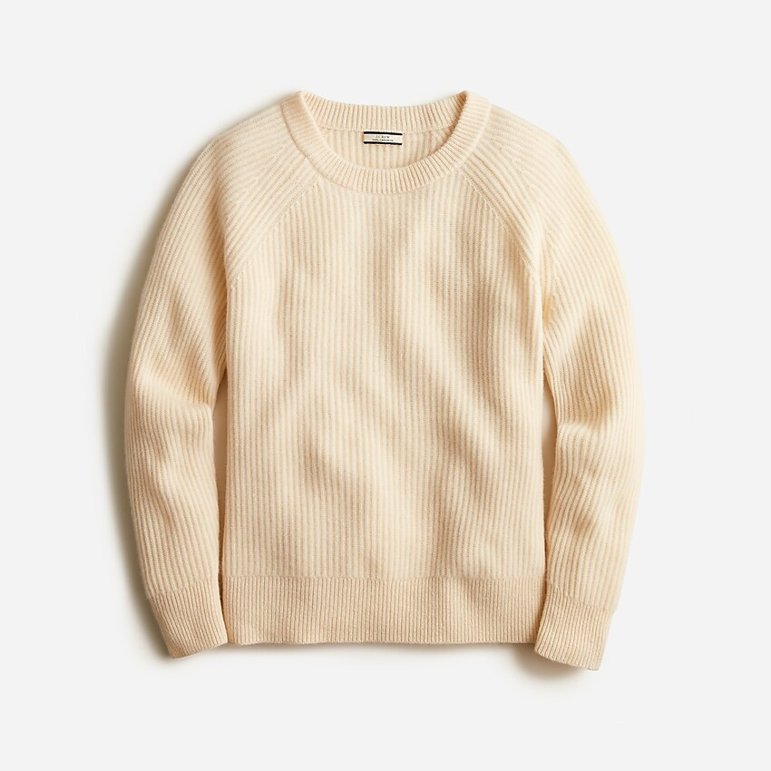 Ribbed cashmere oversized crewneck sweater | J. Crew US