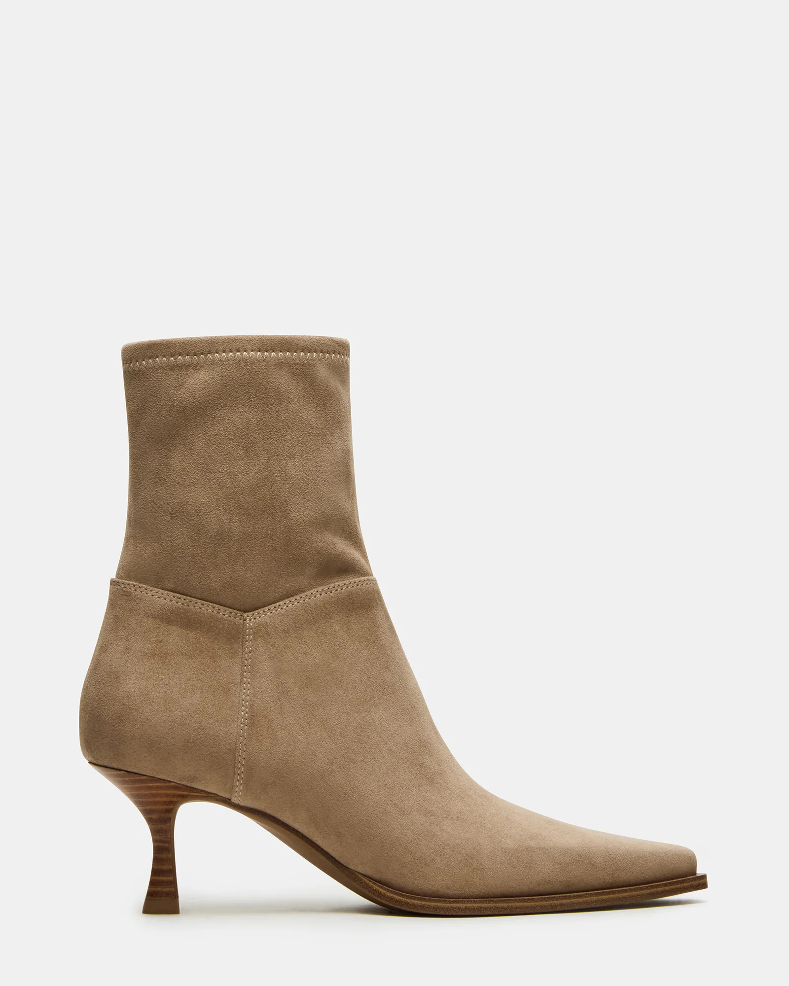 Steve Madden Women's Stasia Ankle Booties - Taupe - Size 5.5 - Microsuede | Steve Madden (US)