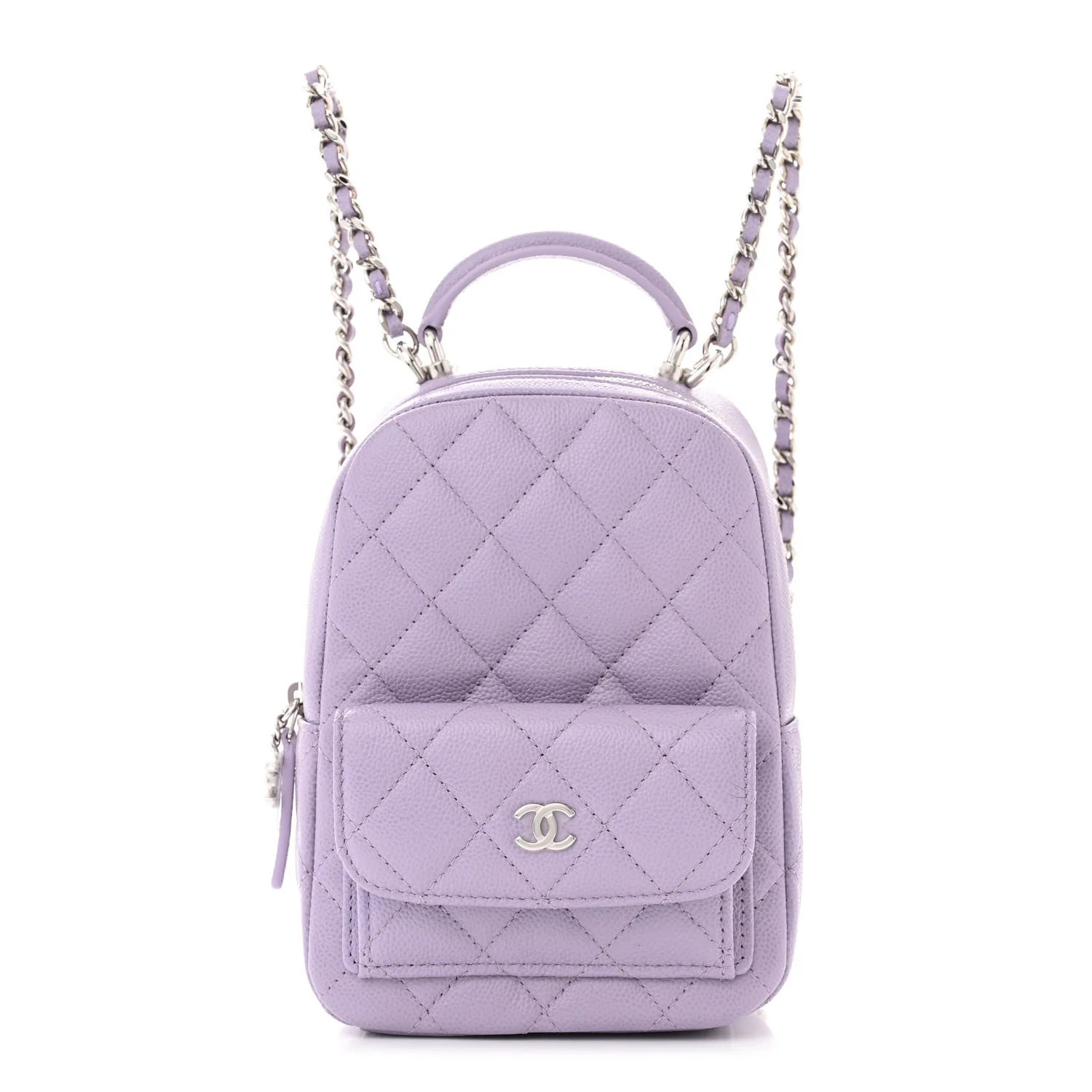 Caviar Quilted CC Mini Classic Backpack Lilac | FASHIONPHILE (US)