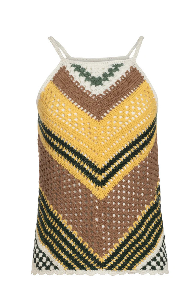 Hand-Crocheted, Chevron-Stripe Tank Top | Etcetera