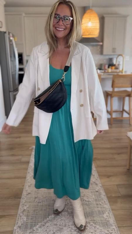 👗Just found the steal of the century! A gorgeous $20 ballet midi dress from Target!

💃They have sizes up to 4X, I am wearing a Medium in the color teal. 

👠To complete the look, I paired it with a chic white linen blazer and a crossbody sling back - also from Target, of course. 

#springdress #takemetotarget #ilovetarget #targetismyhappyplace #targetmademedoit

#LTKstyletip #LTKfindsunder50 #LTKsalealert