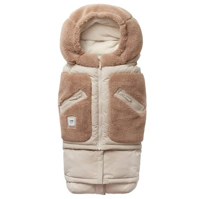 7AM Enfant Blanket 212 Evolution Extendable Footmuff - Oat/Applique Cacao | Target