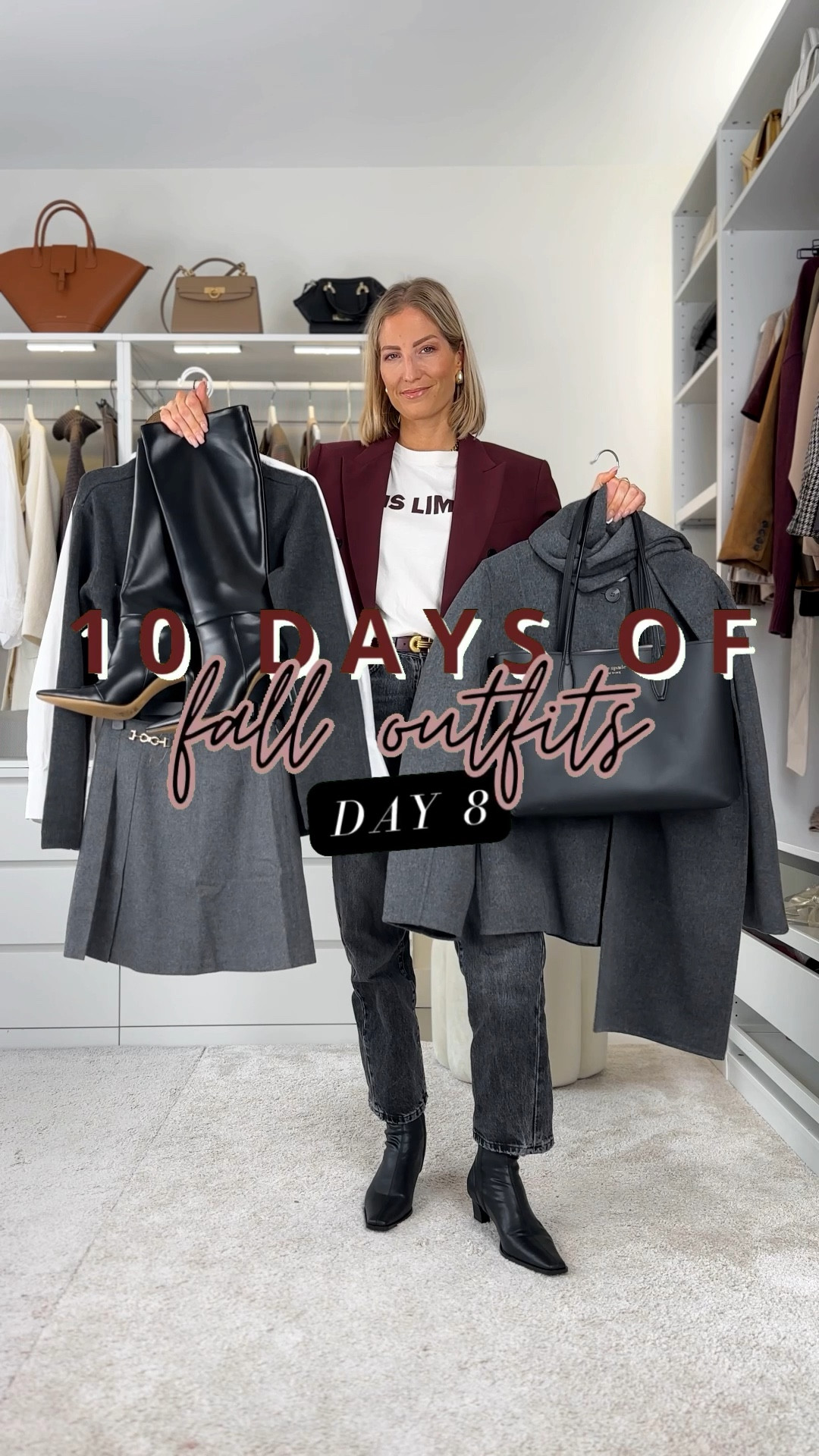 Day 9 🔥 Wanted to wear with black leggings first but temperatures are quite high at the moment so opted for a skirt instead. Wearing the skirt in a size 32 blouse in a size S cardigan in size XS and The jacket in size S.

‼️Don’t forget to tap 🖤 to add this post to your favorites folder below and come back later to shop

Make sure to check out the size reviews/guides to pick the right size

Knee-high boots, black boots, over the knee boots, full outfits, autumn outfit, barrel jeans, black jeans, scarf jacket, shawl jacket, grey mini skirts, black tote back,

#LTKSeasonal #LTKStyleTip #LTKVideo