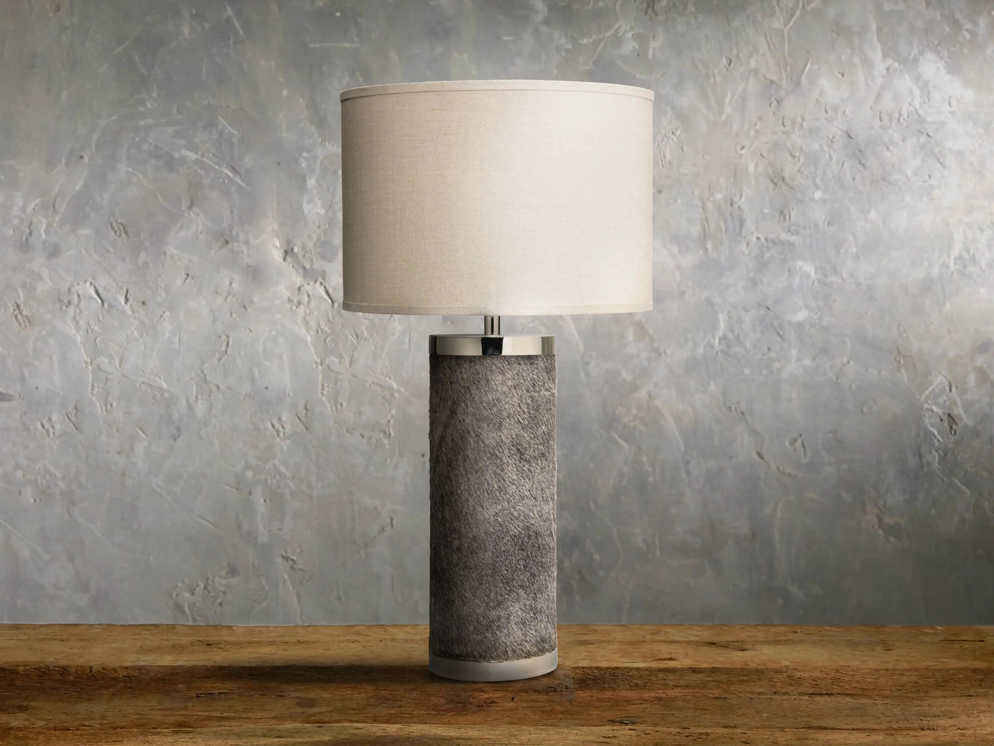 Joss Hair on Hide Table Lamp | Arhaus