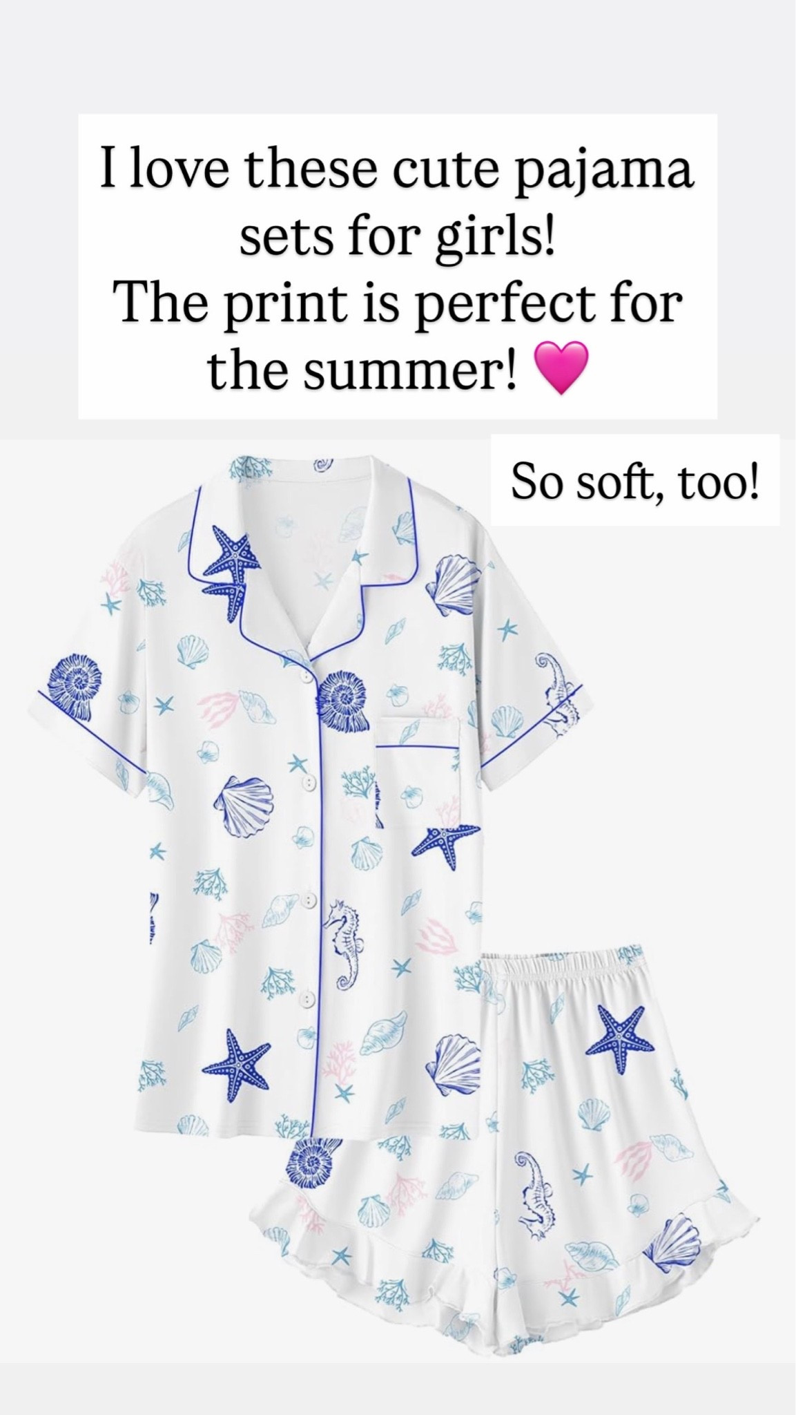The softest and cutest summer pajamas for girls. All sizes are available right now.

#LTKKids