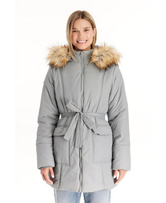 Modern Eternity Maternity Maternity Rachel - 3 in 1 Coat With Belt - Macy's | Macy's