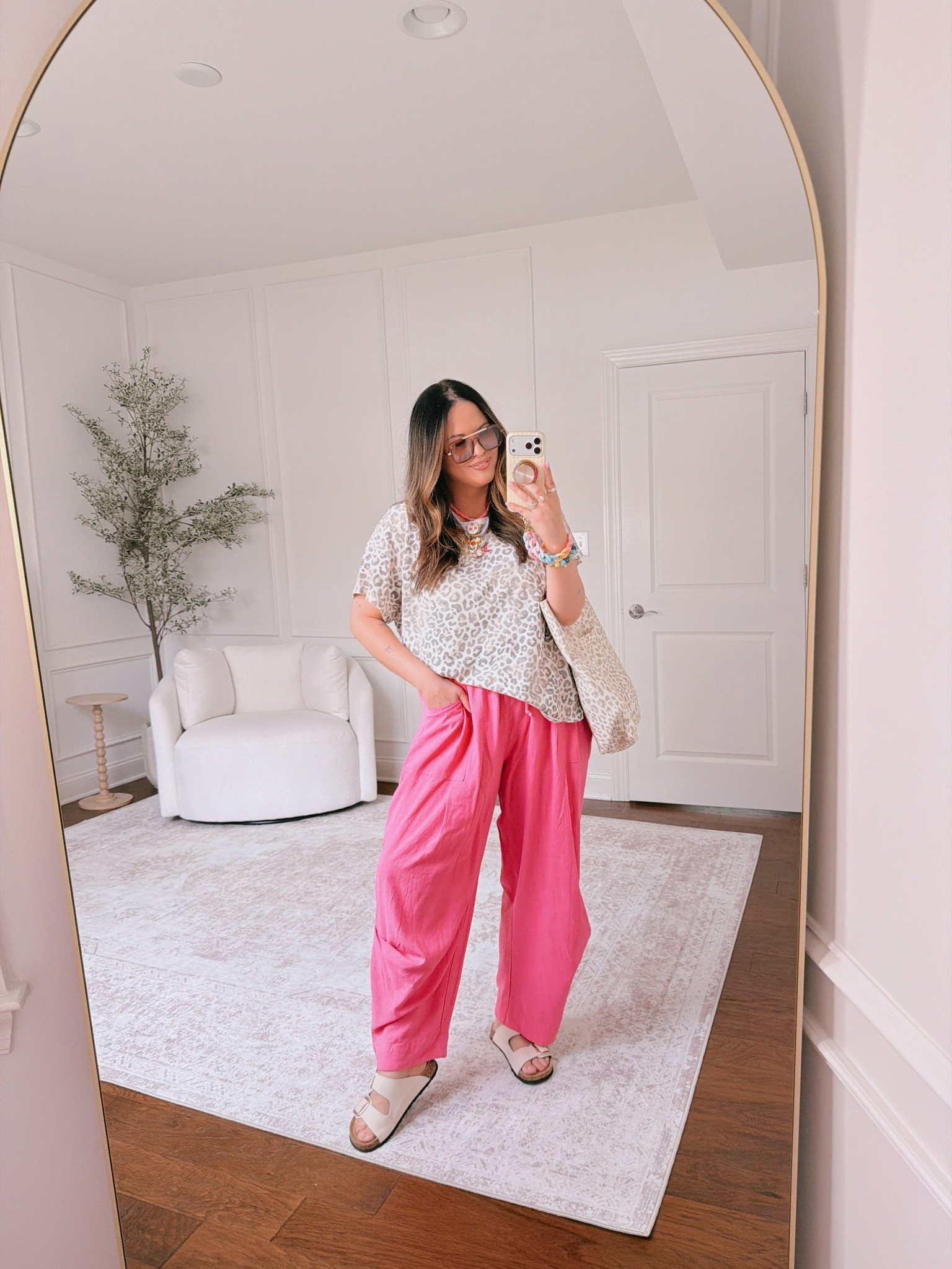 Obsessed with todays ootd.. wearing a large in the tee and an XL in the pants

#LTKootd #LTKmomlife #LTKMidsize