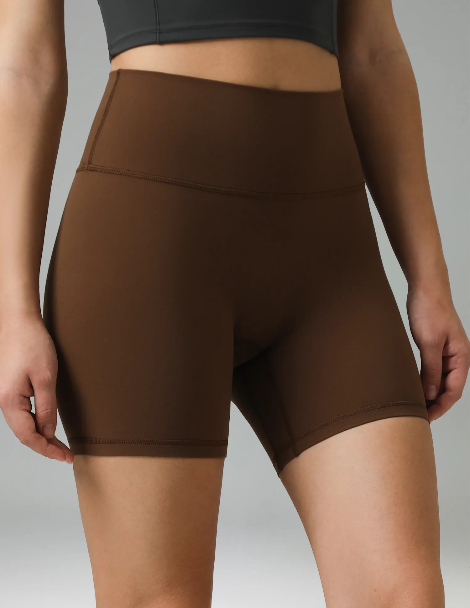 Dreamlux High Waisted No Front Seam 6" Workout Short | Colorfulkoala
