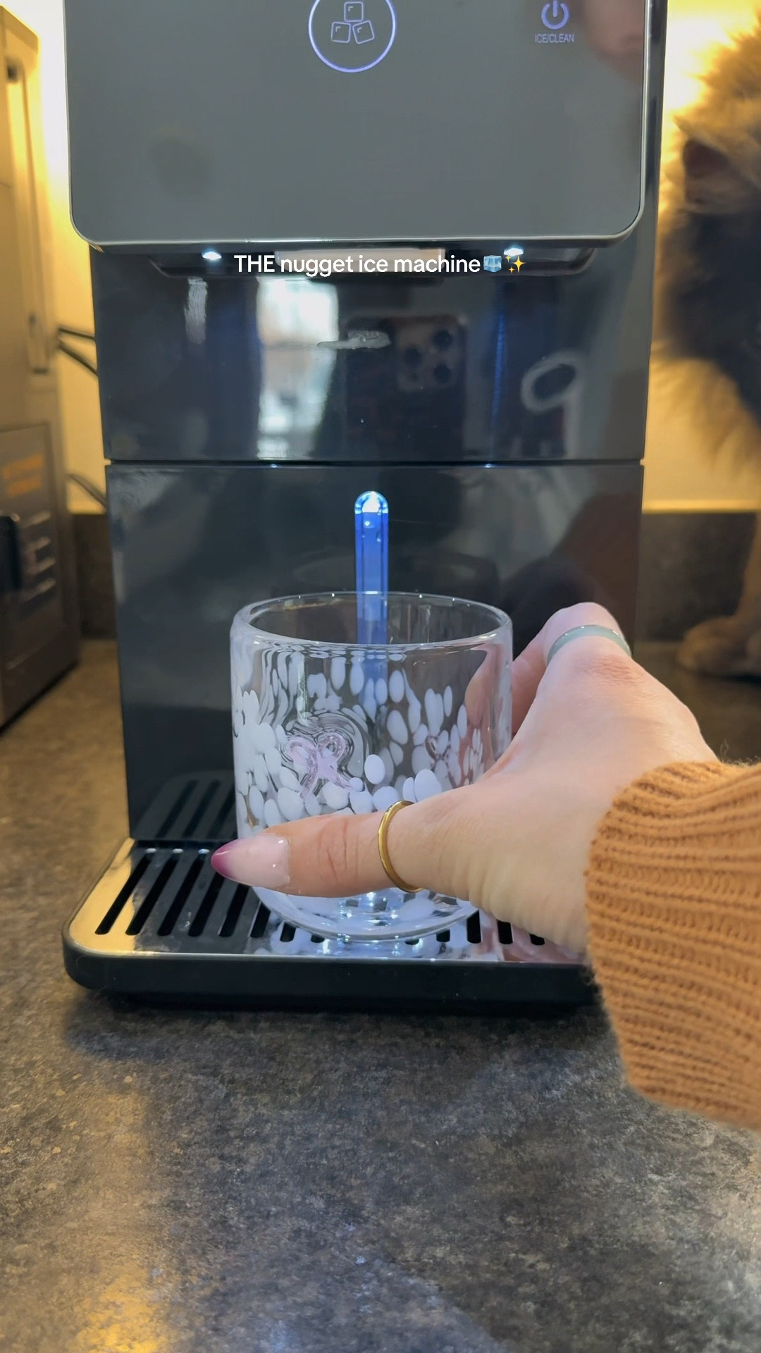 Obsessed is an understatement 🧊✨

• Soft nugget ice at home (the good kind)
• Easy touch screen controls
• Perfect for iced coffee, sodas & cocktails
• Fast ice production + quiet
• Sleek, counter-friendly design

#ltkhome #kitchenfinds #homeupgrade #icemachine #nuggetice

