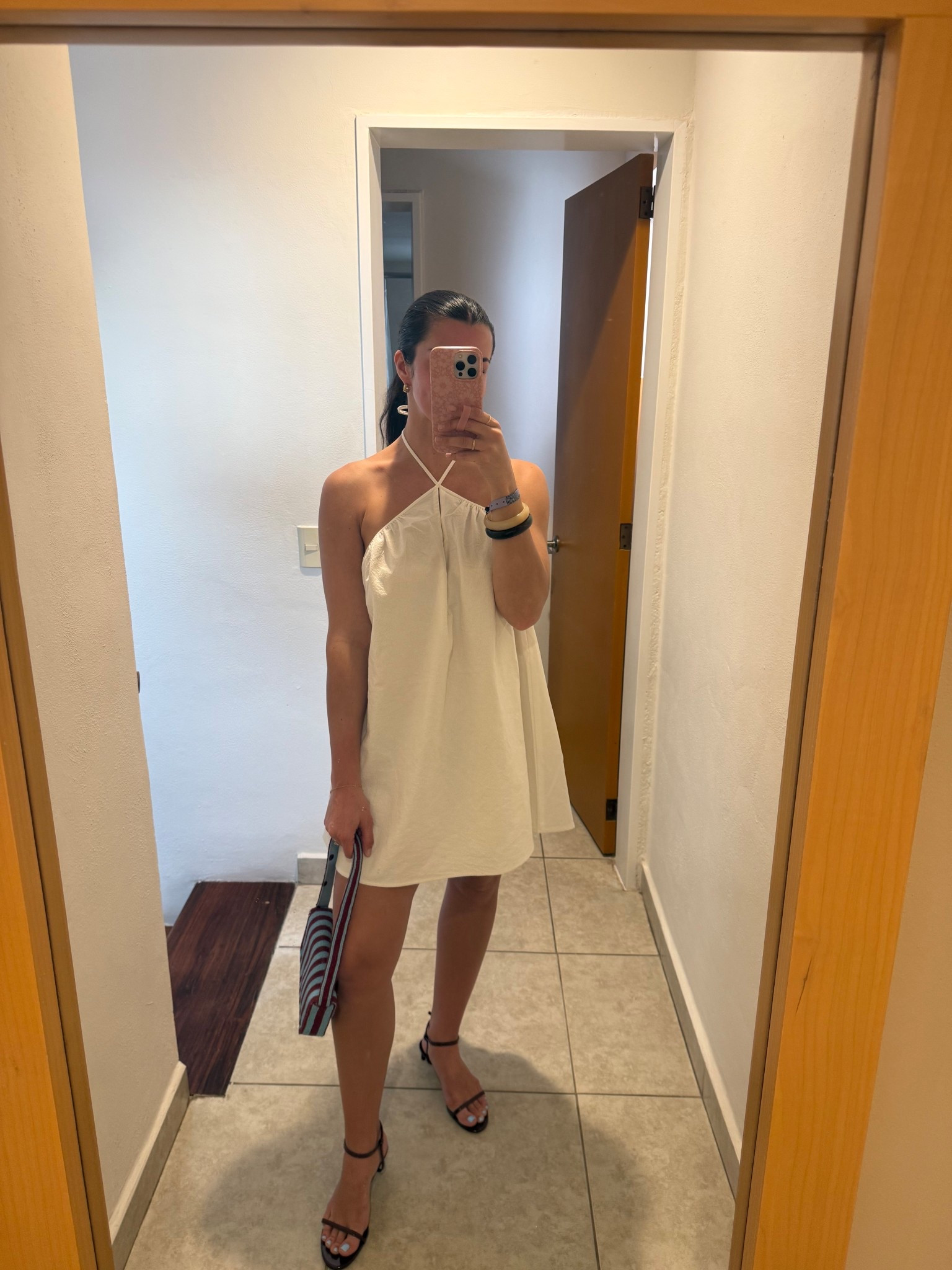 Love this white dress that goes from day to night!! Wearing medium. Vacation dinner outfit 