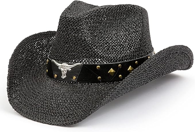 TOVOSO Straw Cowboy Hat for Women and Men with Shape-It Brim, Western Cowboy Hat | Amazon (US)
