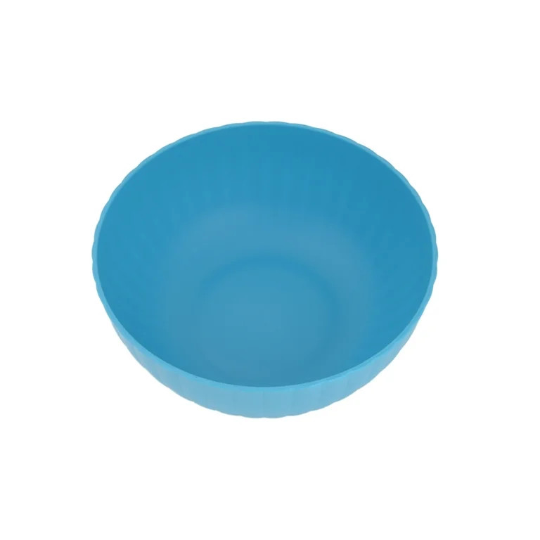 Mainstays - Blue Round Plastic Bowl, Ribbed, 38-Ounce | Walmart (US)