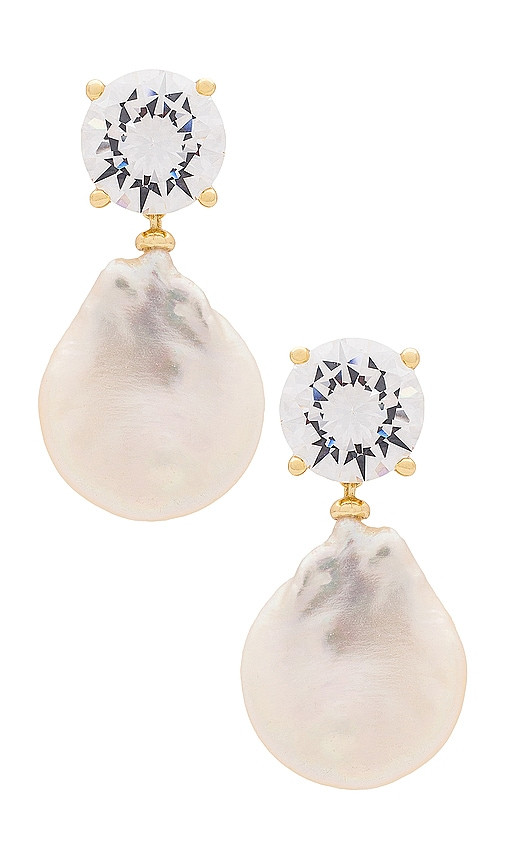 SHASHI Cleo Earring in Ivory. | Revolve Clothing (Global)