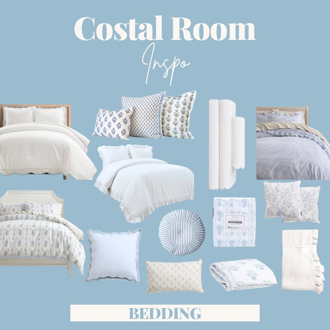 Costal Room Inspo- Bedding !!