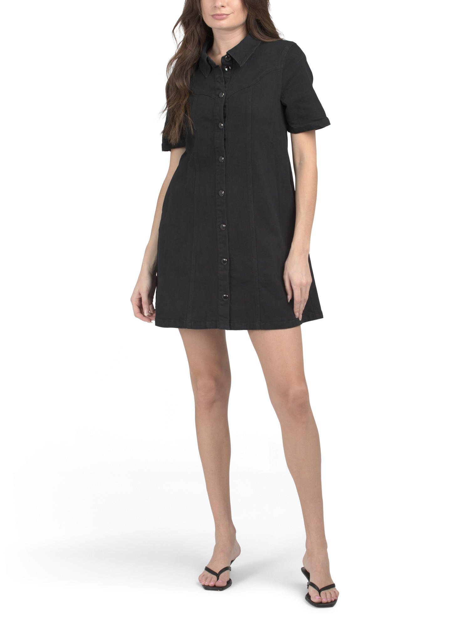 Washed Denim Mini Dress | Casual Dresses  | Marshalls | Marshalls