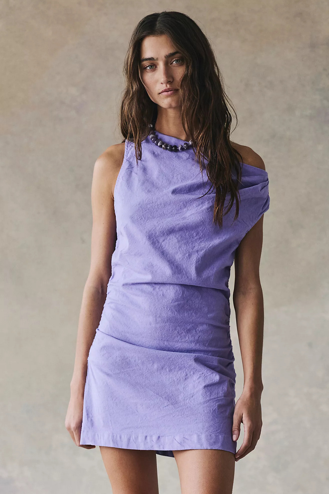 So Far Summer Stretch Linen Mini Dress | Free People (Global - UK&FR Excluded)