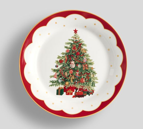 Nostalgic Christmas Icon Stoneware Salad Plates - Set of 4 | Pottery Barn (US)