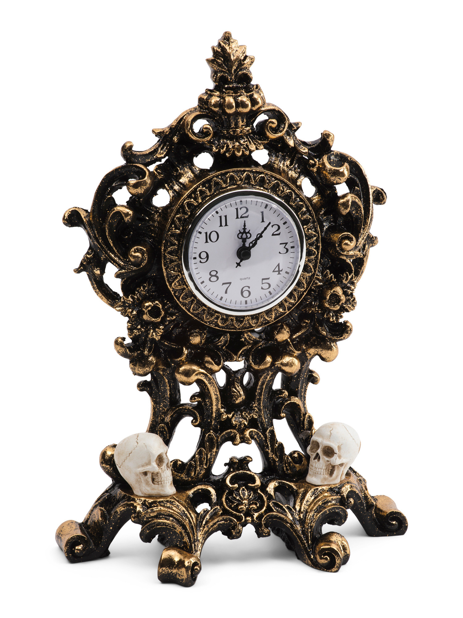13in Skulls Tabletop Clock | Halloween | Marshalls | Marshalls