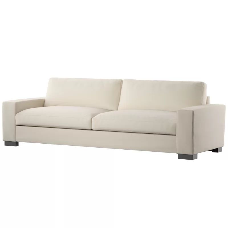 Cammarata 108.26" Cotton Square Arm Sofa | Wayfair North America