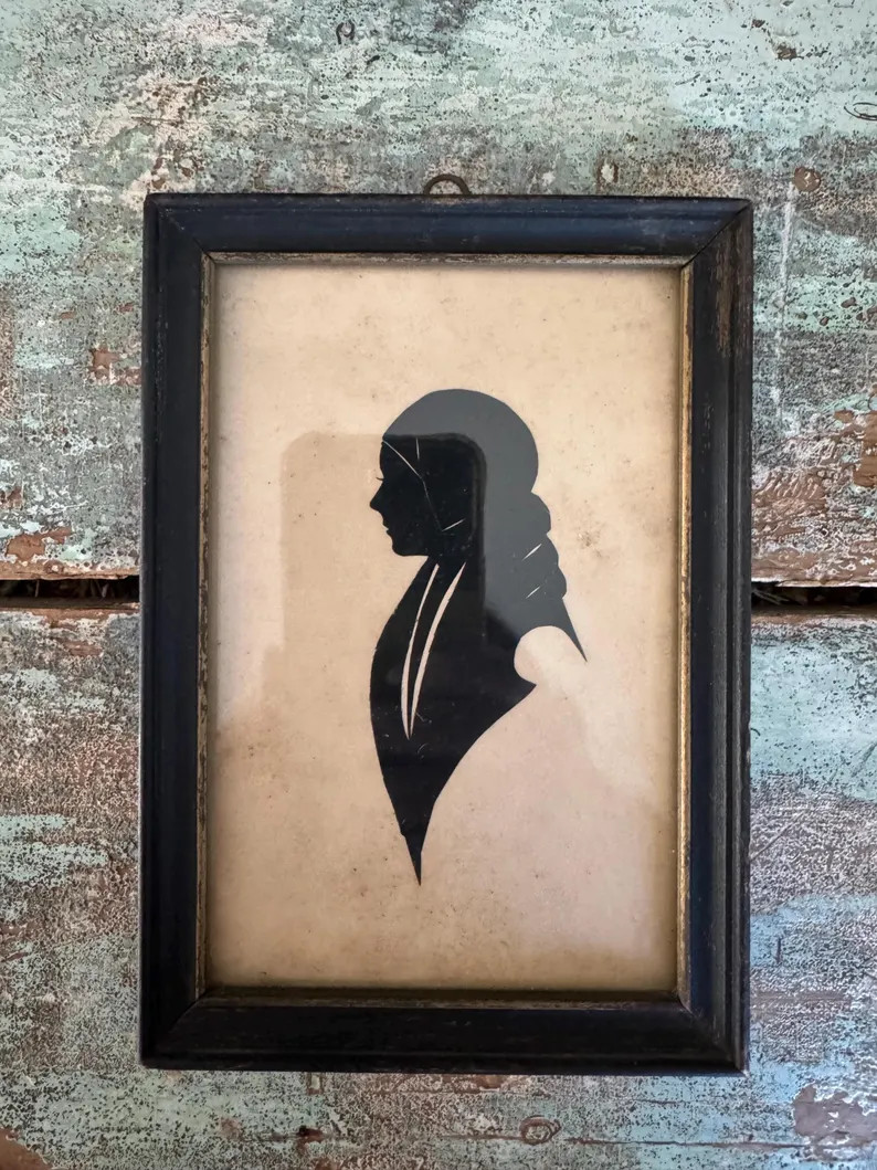 Vintage Silhouette / Hand Cut Silhouette - Etsy | Etsy (US)