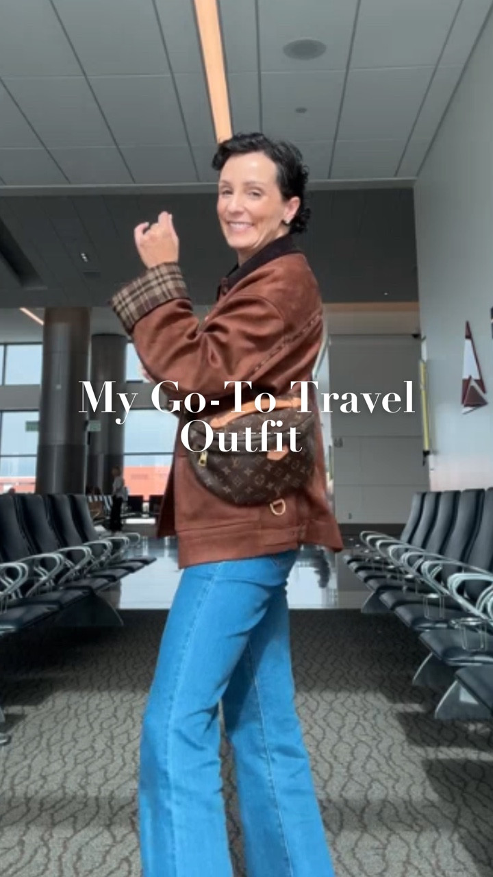 Flying back to Dallas with my heart completely full — meeting my granddaughter for the first time is something I’ll never forget, and I’m already missing her little face. 💕

When I travel, I always go for pieces that feel like “me,” so I slipped into my trusty XS petite jeans, this soft flannel-lined jacket I’ve been wrapped up in all weekend, and the booties I’ve loved for years.

It’s my little comfort combo for airport days — something cozy, familiar, and just right for the trip home.
