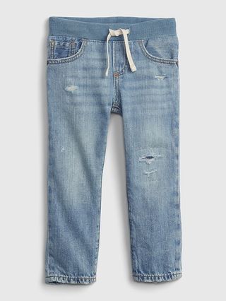Toddler Pull-On Slim Jeans with Washwell | Gap (US)