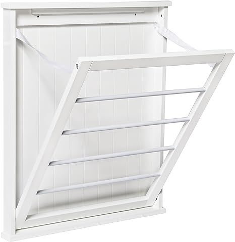 Honey-Can-Do DRY-04446 Small Wall-Mounted Drying Rack, White | Amazon (US)