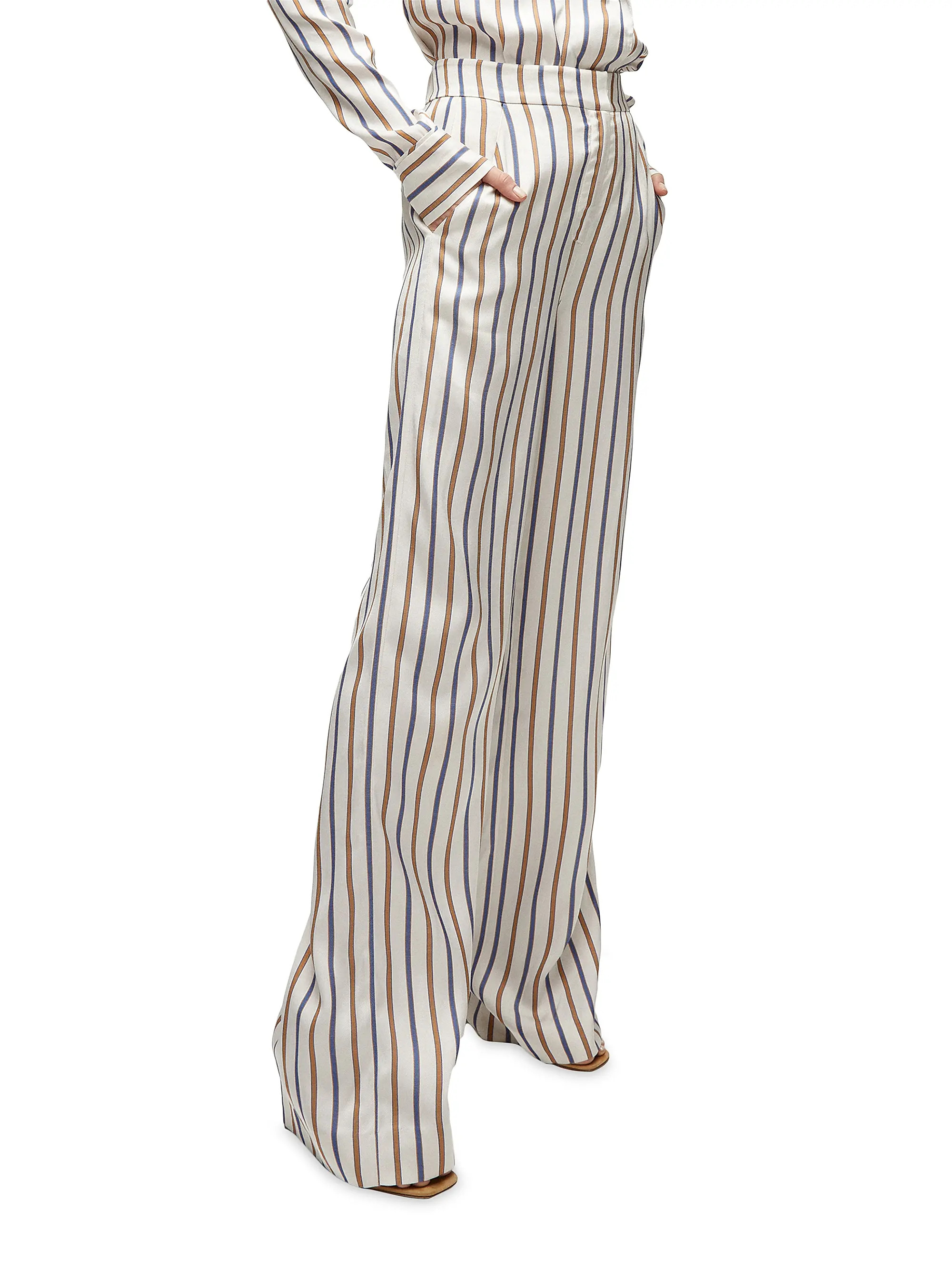 Grigore Striped Wide-Leg Pants | Saks Fifth Avenue