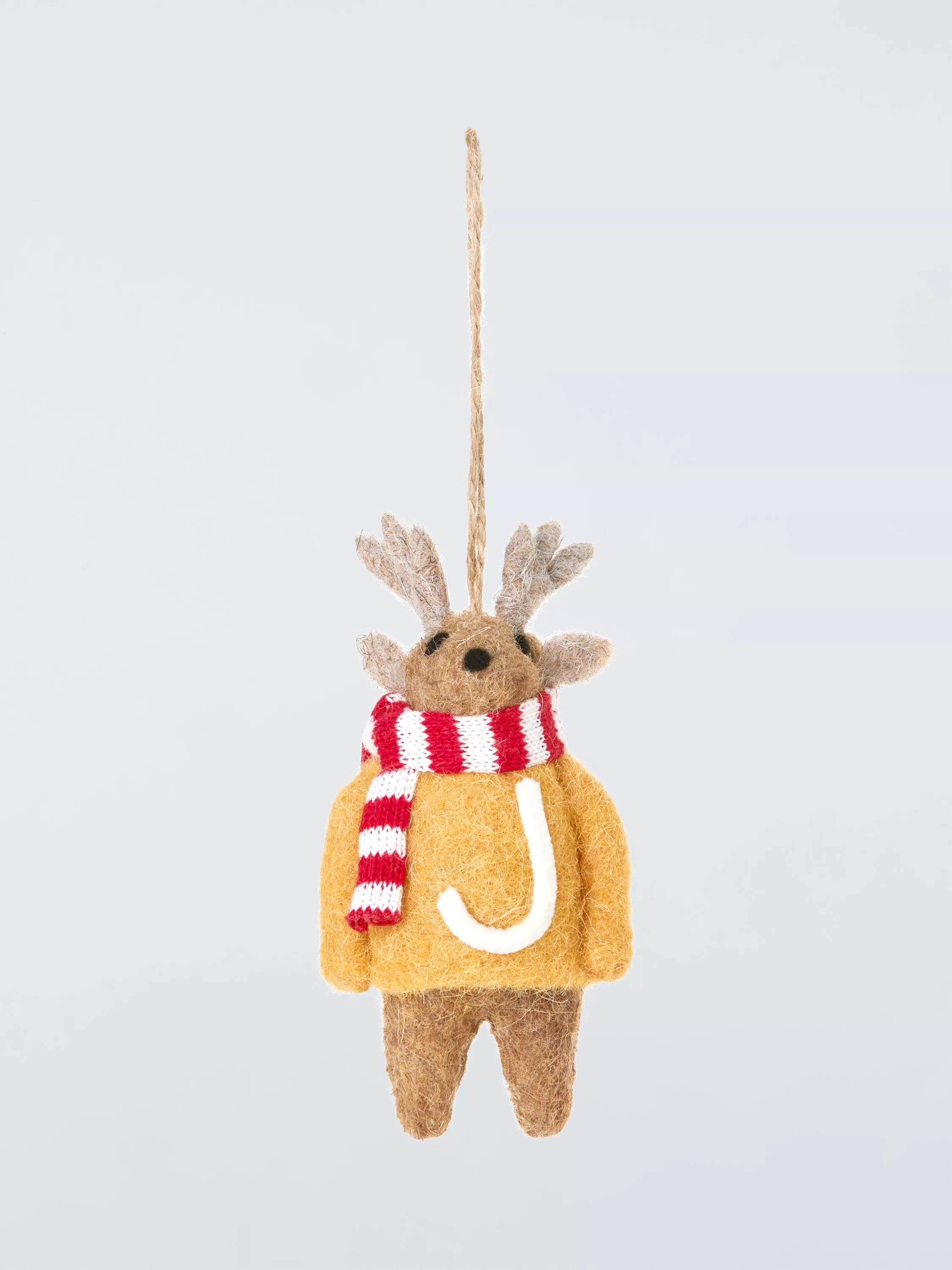 John Lewis Reindeer Alphabet Tree Decoration | John Lewis (UK)