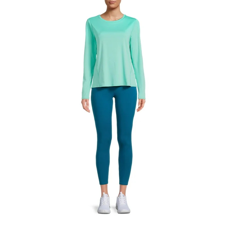 Athletic Works Women's Long Sleeve Tee and Leggings Set, 2-Piece | Walmart (US)