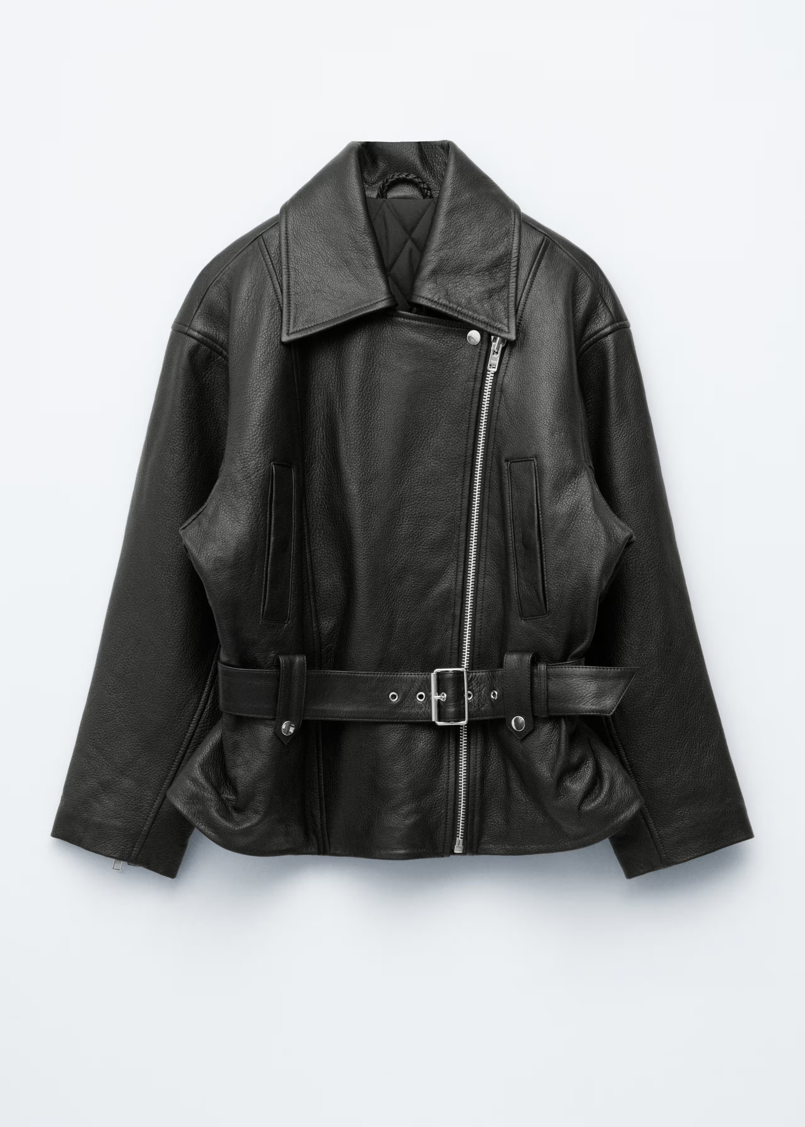 Belted Leather Biker Jacket | & Other Stories - US