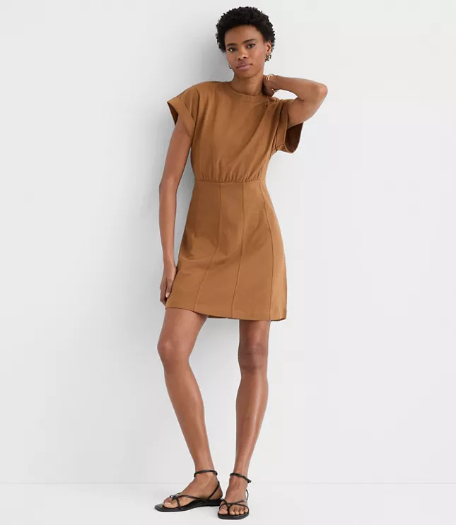 Seamed Mini Tee Dress | LOFT