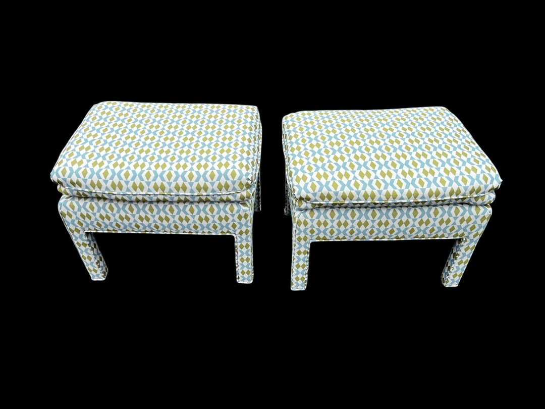 Vintage Ottomans All New Upholstery - Etsy | Etsy (US)