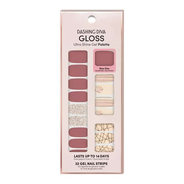 Dashing Diva Gloss Ultra Shine Gel Color Nail Strips, Inside Edition | Walmart (US)
