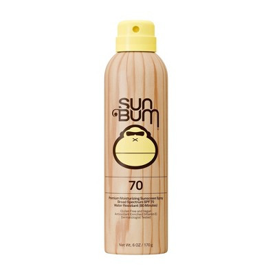 Sun Bum Original Sunscreen Spray - SPF 70 - 6oz: Hypoallergenic, Oil-Free, Vegan, Whole Body Use | Target