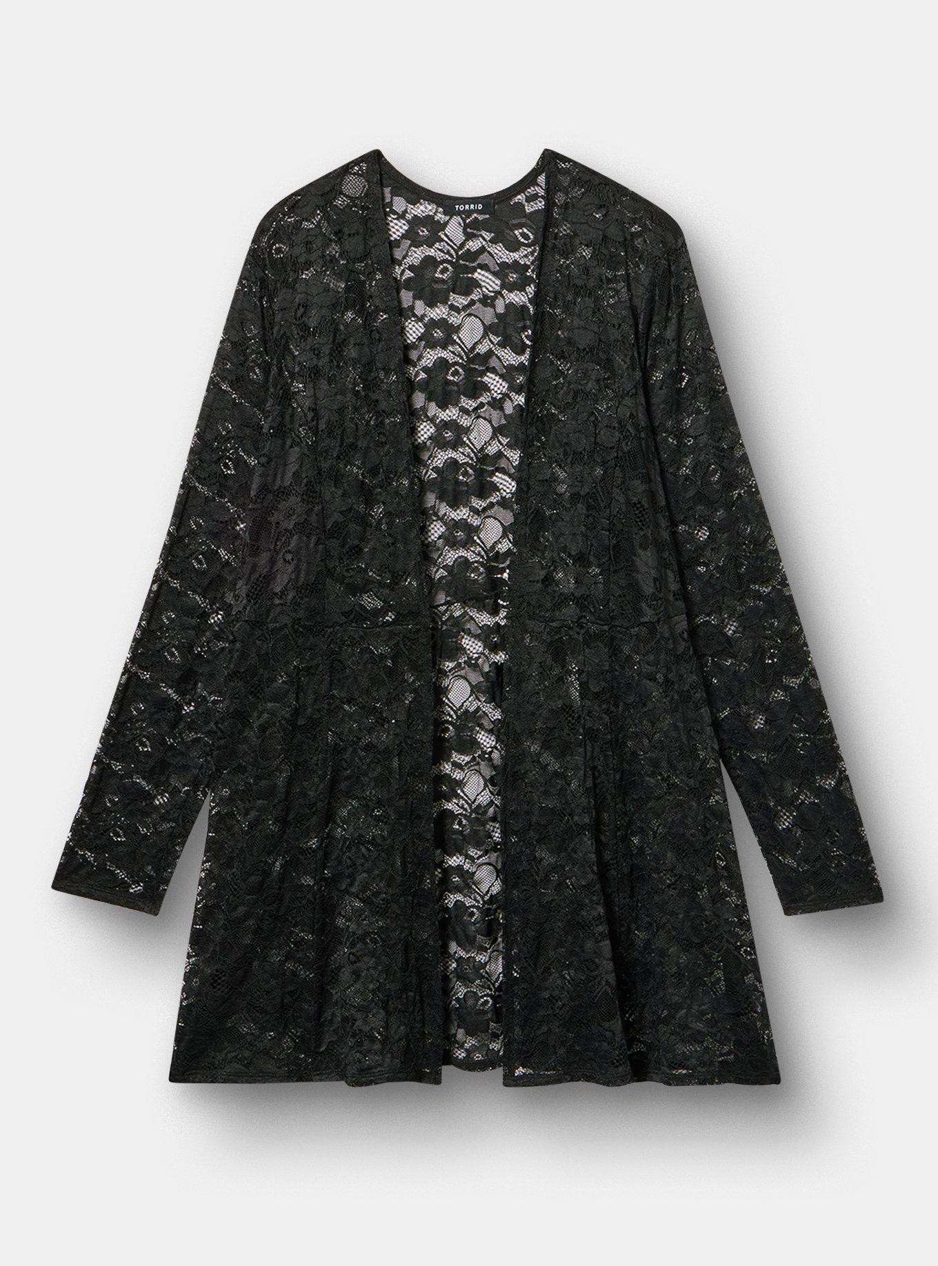 Lace Fit & Flare Kimono | Torrid (US & Canada)