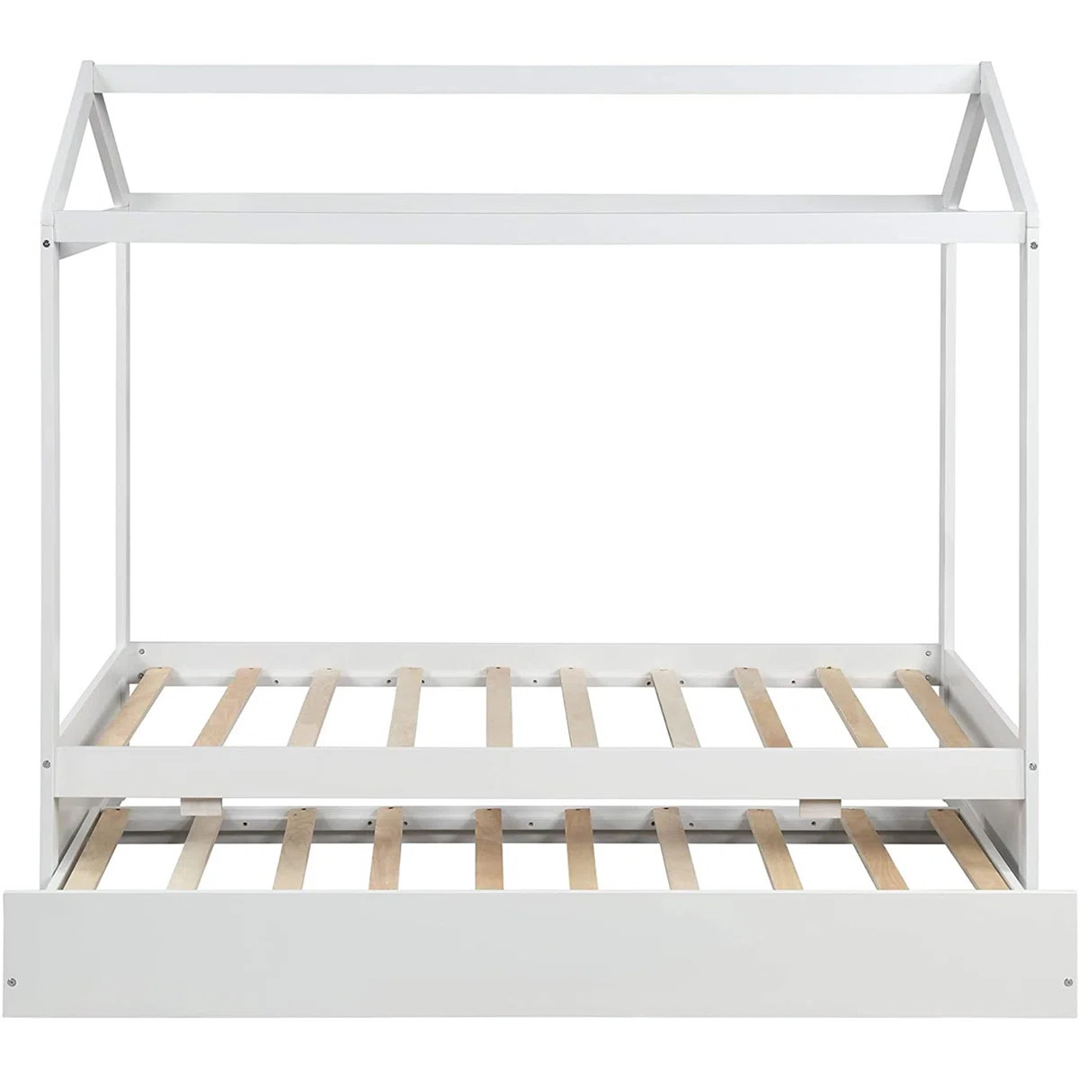 Abordale Twin Solid Wood Canopy Bed with Trundle by Viv + Rae™ | Wayfair North America