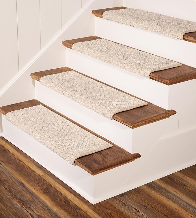 Oak Valley Designs™ Rounded Bullnose Carpet Stair Treads - Anti Slip Indoor Stair Mats for Wood... | Amazon (US)
