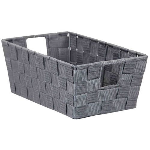 HDS Trading Non-Woven Strap Bin, Gray, Small | Walmart (US)