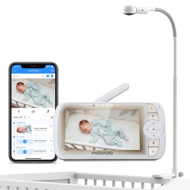 Motorola CONNECTVIEW 65 PLUS - 5" Wi-Fi Video Baby Monitor w/Over-the-Crib Mount | Walmart (US)
