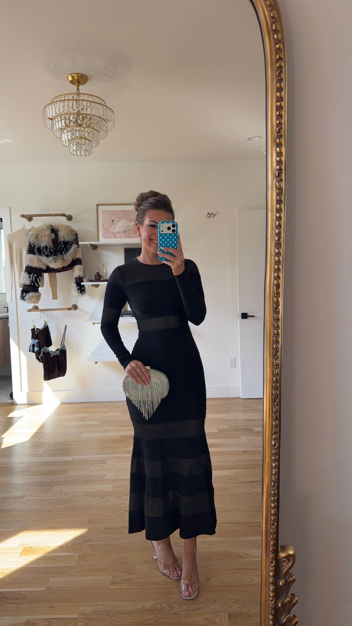 black long-sleeve fitted maxi with sheer mesh panel vici fall and winter wedding guest and special occasion dress ✨

codes -
vici: emerson30
revolve: tulip

In 5’4” and wearing my usual smalls

fall event, fall wedding guest dresses, cocktail dresses, semi-formal dresses, black tie wedding guest dresses, destination wedding guest dresses, garden party dresses, wedding guest dresses

#LTKWedding #LTKSeasonal #LTKootd