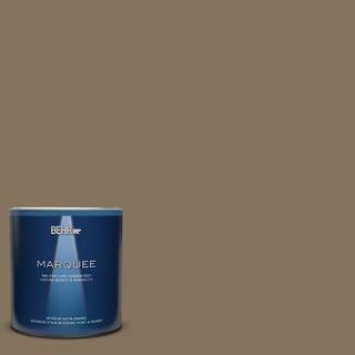 BEHR MARQUEE 1 qt. #BXC-05 Mudslide Satin Enamel Interior Paint & Primer 745304 - The Home Depot | The Home Depot