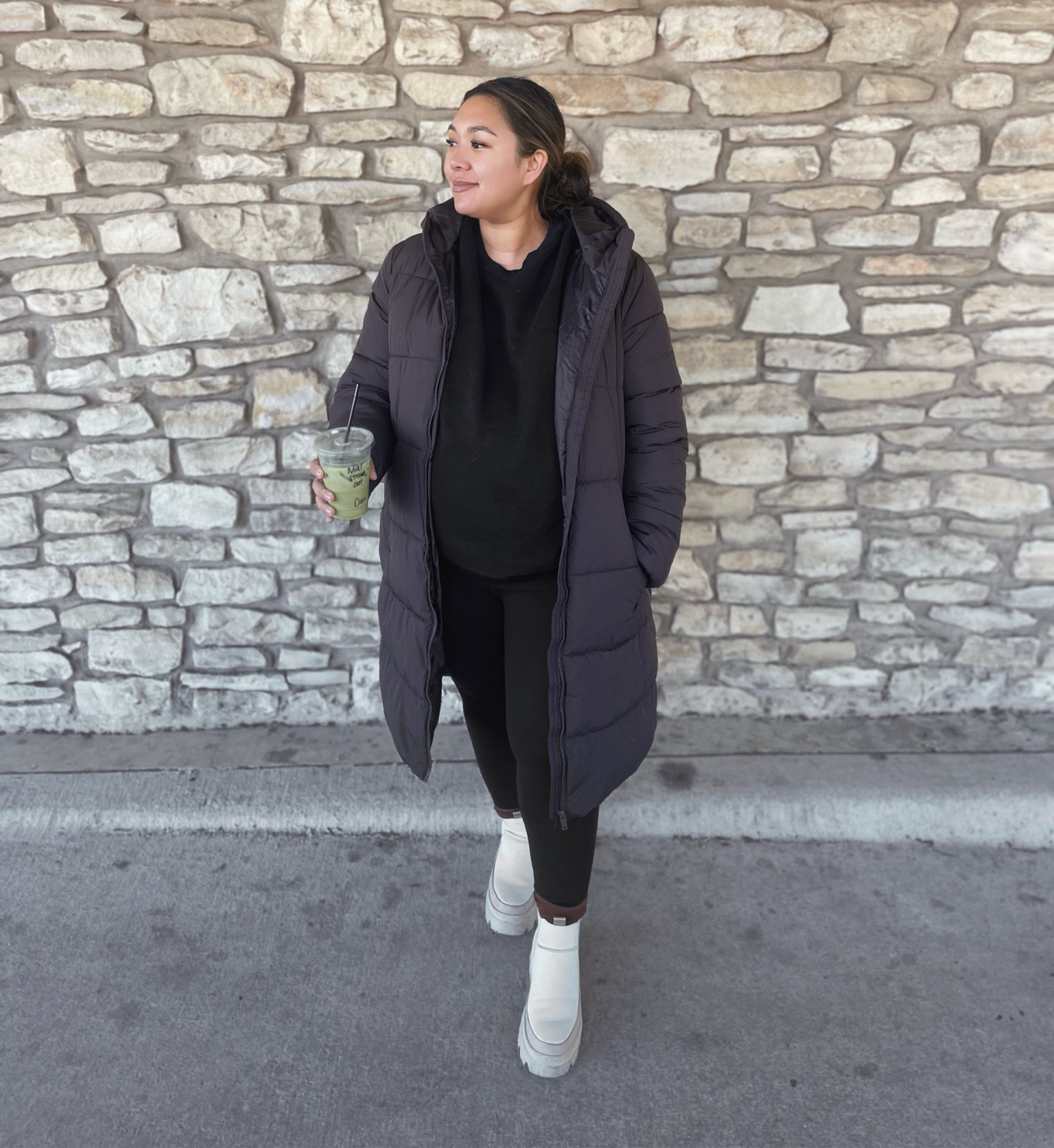 Chilly weather easy throw together look and bump friendly

#LTKFindsUnder100 #LTKSeasonal #LTKShoeCrush