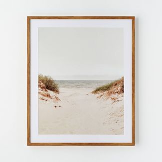 30" x 36" Sandy Shoreline Framed Framed Wall Poster Prints - Threshold™ designed with Studio Mc... | Target