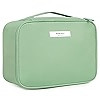 Travel Makeup Bag Large Cosmetic Bag Make up Case Organizer for Women and Girls (Greyish Blue) | Amazon (US)
