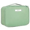 Travel Makeup Bag Large Cosmetic Bag Make up Case Organizer for Women and Girls (Greyish Blue) | Amazon (US)