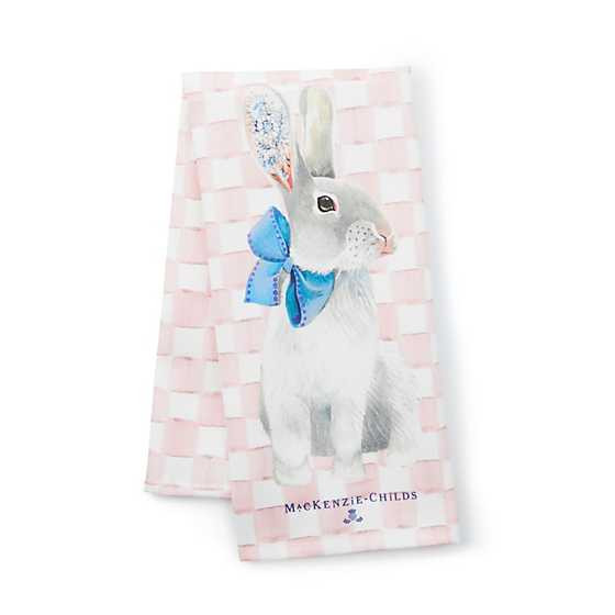Tattoo Bunny Dish Towel | MacKenzie-Childs